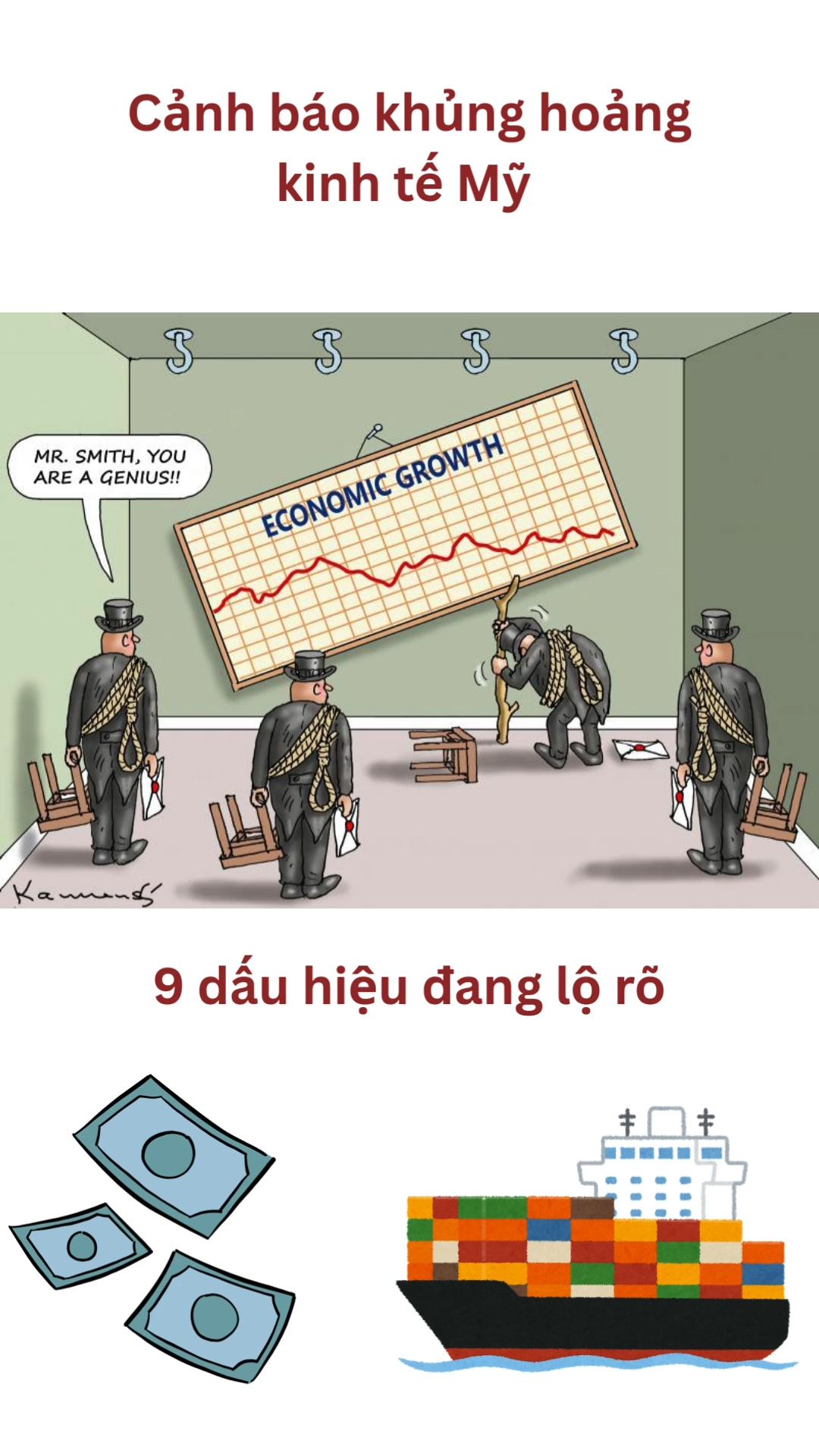 📉 9 dấu hiệu cảnh báo khủng hoảng kinh tế Mỹ đang
