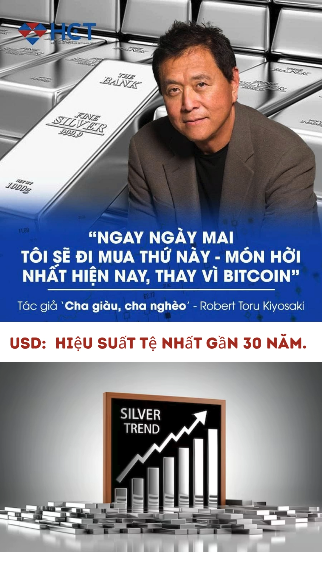 📌 Giá bạc sắp bùng nổ?  Kiyosaki nói không sai lầ