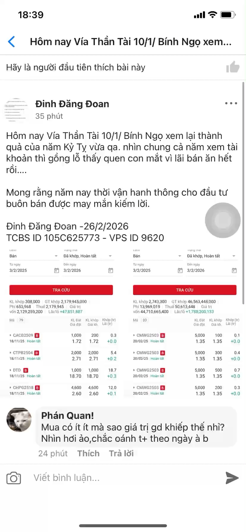 Khiếp quá cả năm mua lẫn bán lệnh to lẫn lệnh nhỏ 