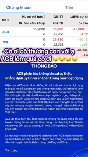 Đang trend thử thách 780 phiên nắm giữ ACB thì gặp