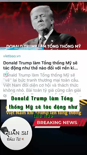 Trump làm tổng thống sẽ có tác động thế nào đối vớ