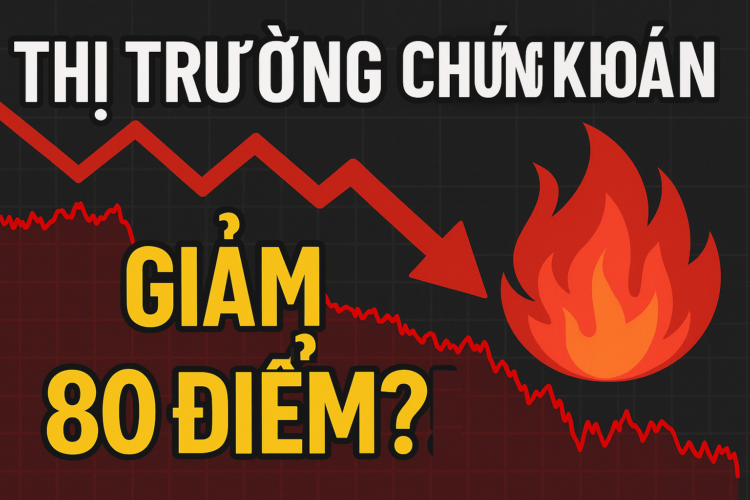 THỊ TRƯỜNG CHỨNG KHOÁN SẼ GIẢM 80 ĐIỂM?