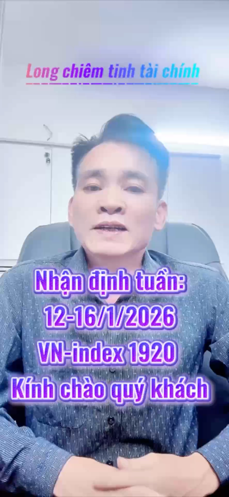 Nhận định tuần: 12-16/1/2026 
VN-index 1920 
Kính 
