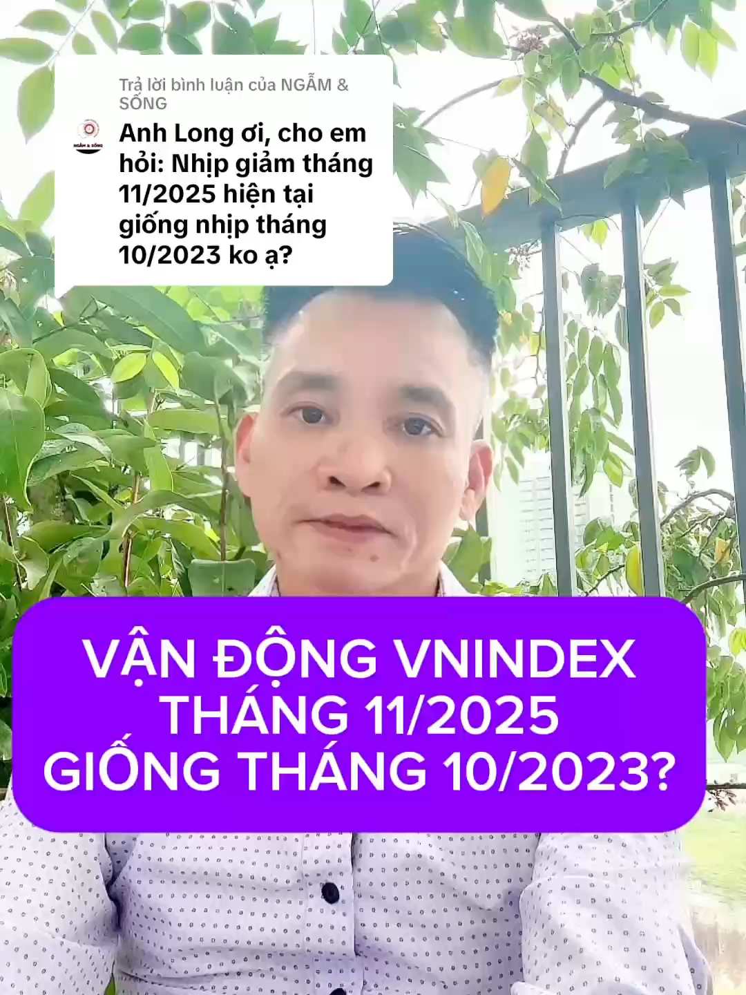 VẬN ĐỘNG CỦA VNINDEX THÁNG 11/2025 HIỆN TẠI GIỐNG 