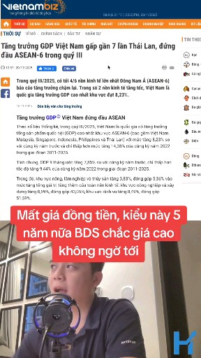 GDP Việt Nam tăng gấp 7 lần Thái Lan trong quý 3 #