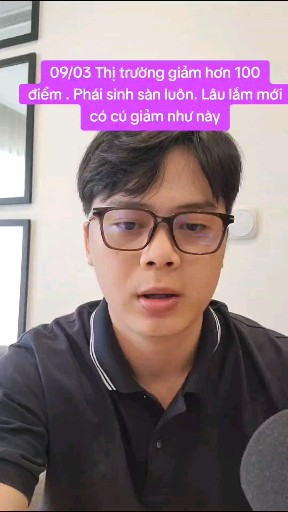 09/03 Thị trường giảm hơn 100 điểm . Phái sinh sàn