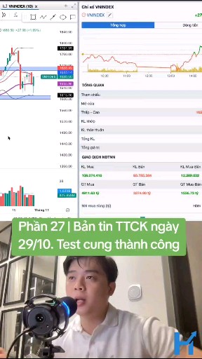 Phần 27 | Bản tin TTCK ngày 29/10. Test cung thành