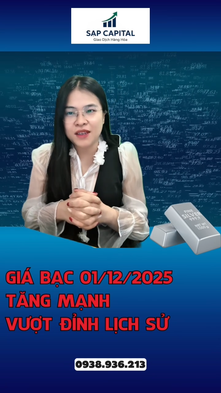 Giá BẠC 01/12/2025 Vượt mốc 58$/ounce - giá trong 