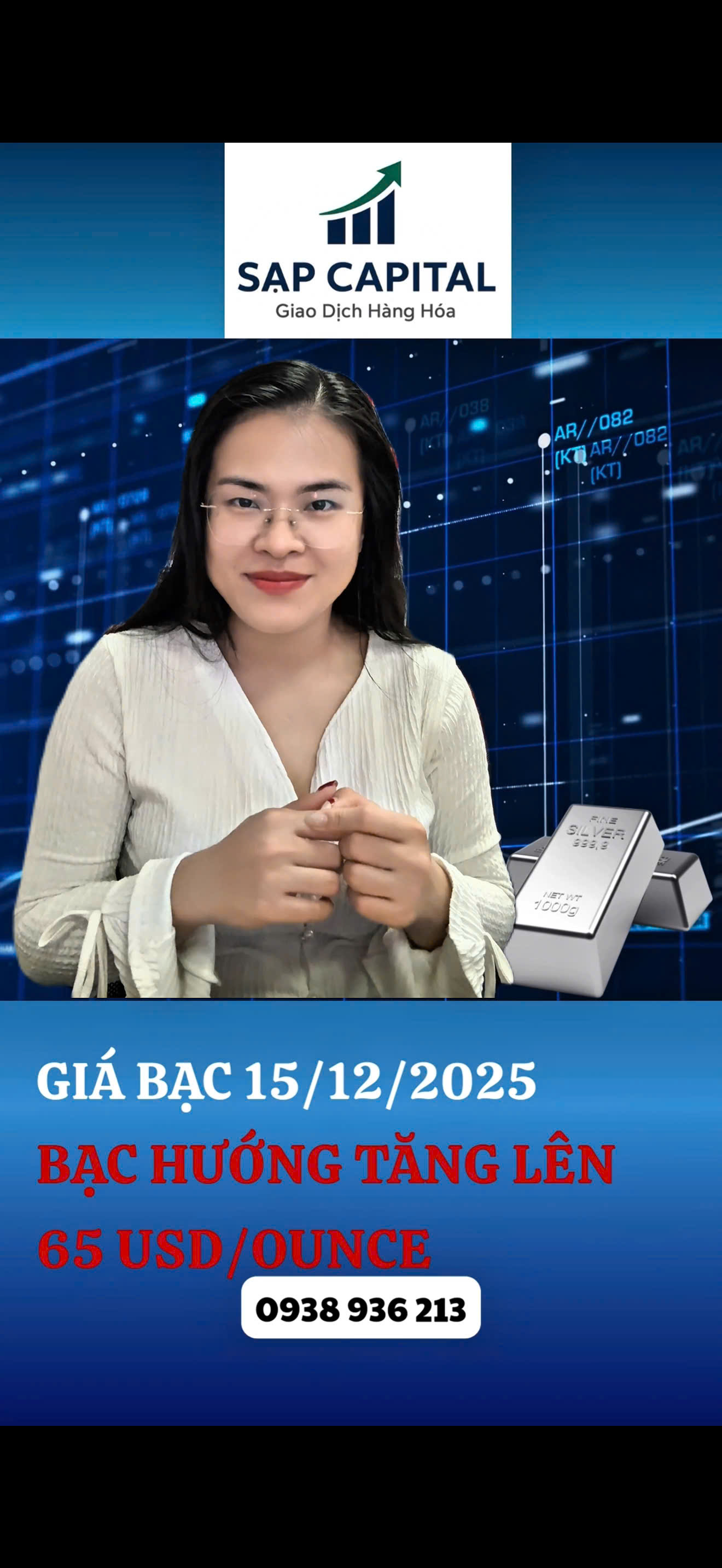 GIÁ BẠC ngày 15/12/2025
BẠC hướng TĂNG lên 65 usd/