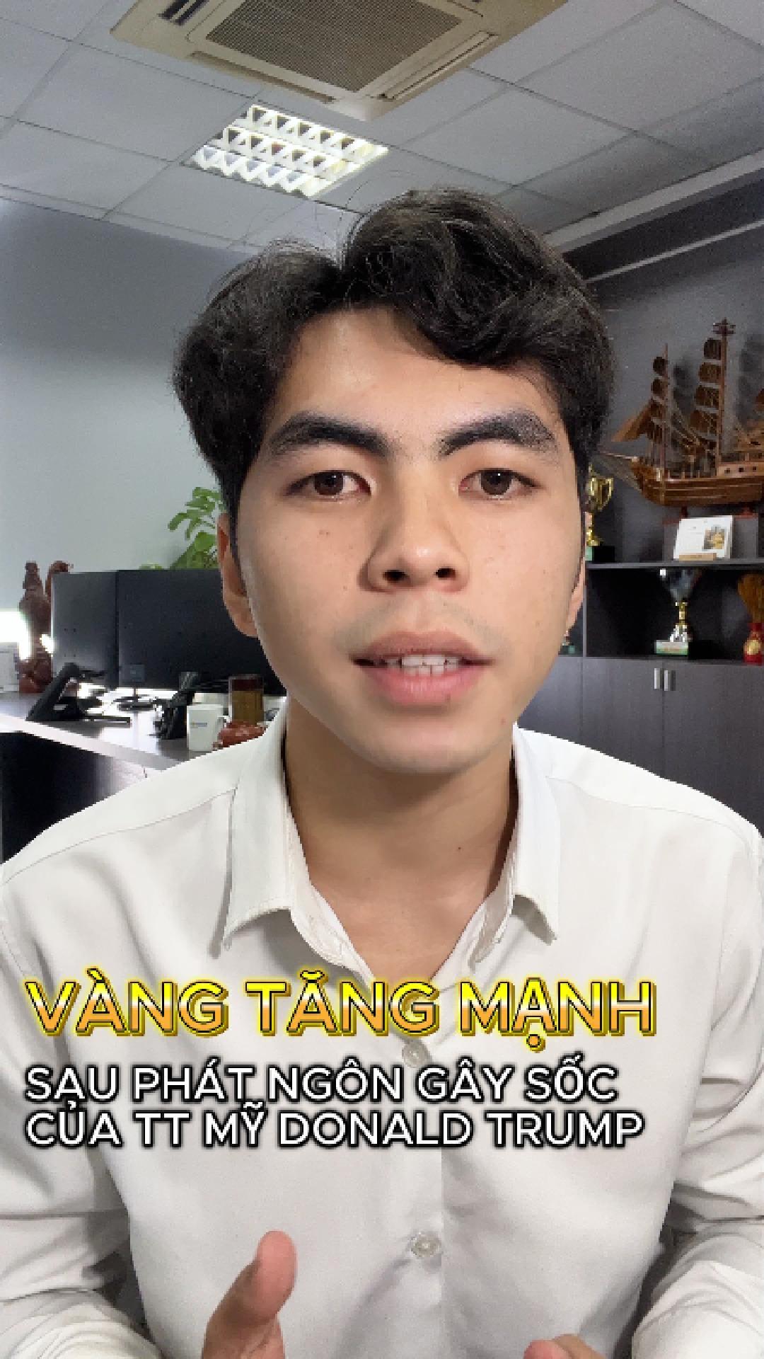 VÀNG TĂNG MẠNH SAU PHÁT NGÔN CỦA TT MỸ DONALD TRUM