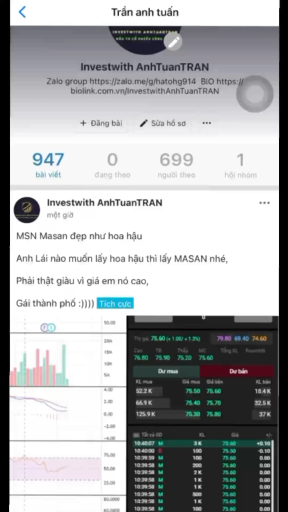 Tại sao Tuấn khuyến nghị #MSN vùng giá 75.6 cho qu