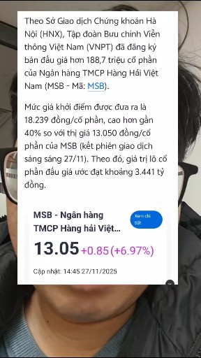 Vnpt thoái vốn Msb có nên mua không