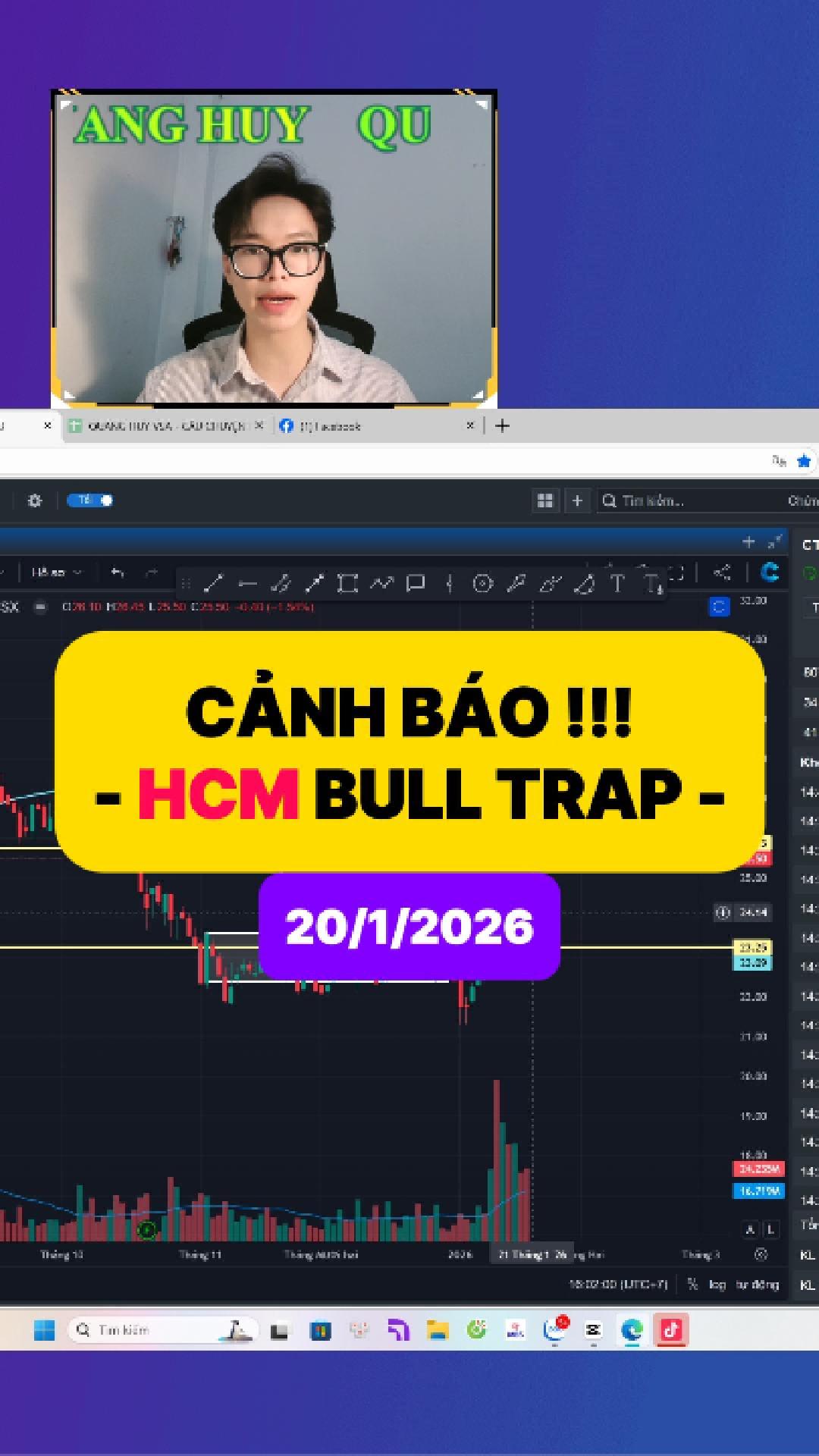 Cảnh báo cổ phiếu HCM có hành vi bulltrap hạng nặn