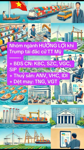 Nhóm ngành hưởng lợi khi ông Trump tái đắc cử TT M