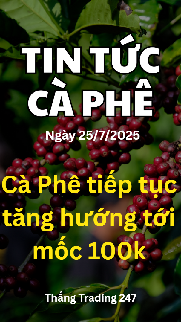 Tin Tức Cà Phê 25.7: Cà Phê Tiếp Tục Tăng Hướng Tớ