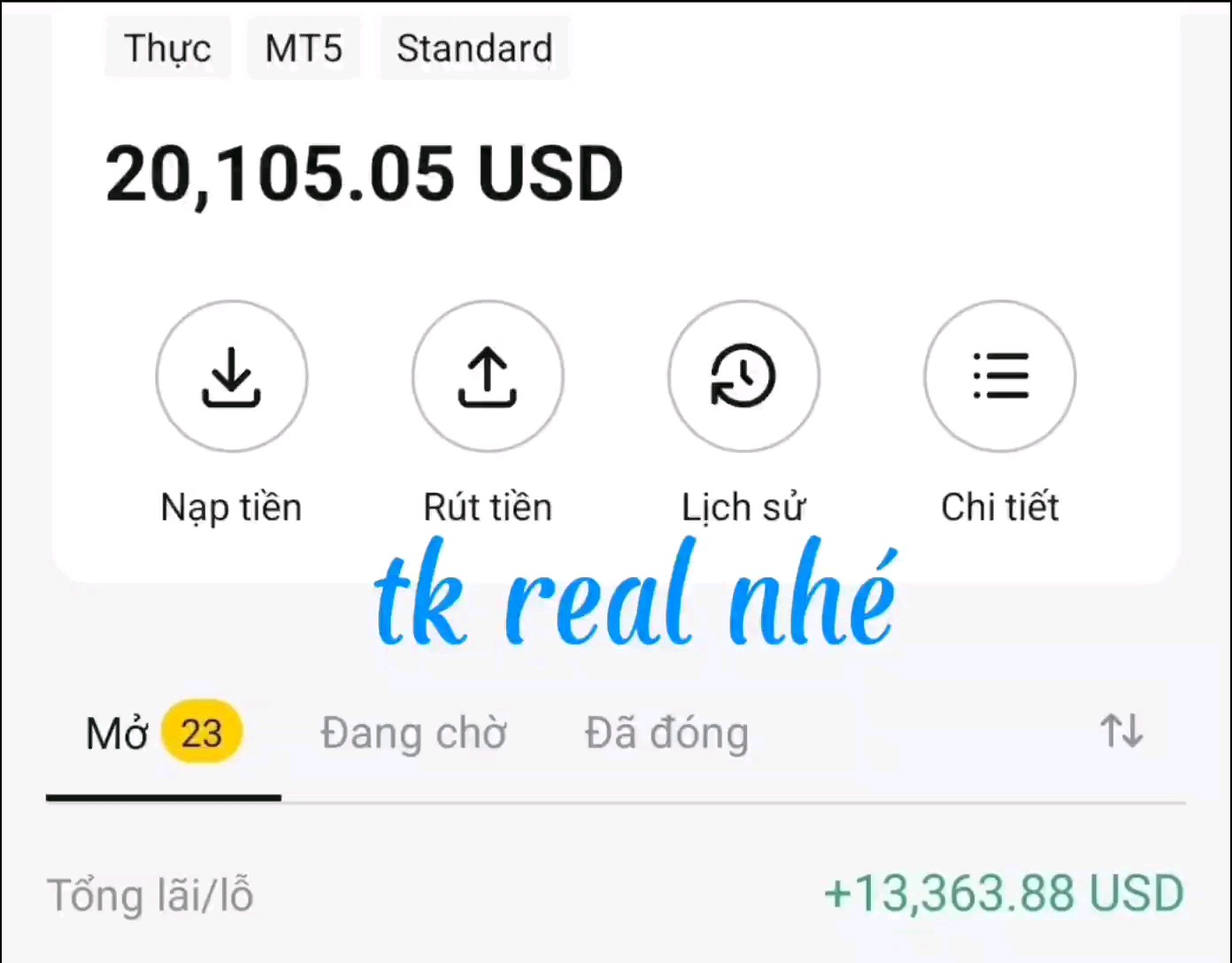 Tín hiệu top 1 và back com cực cao.