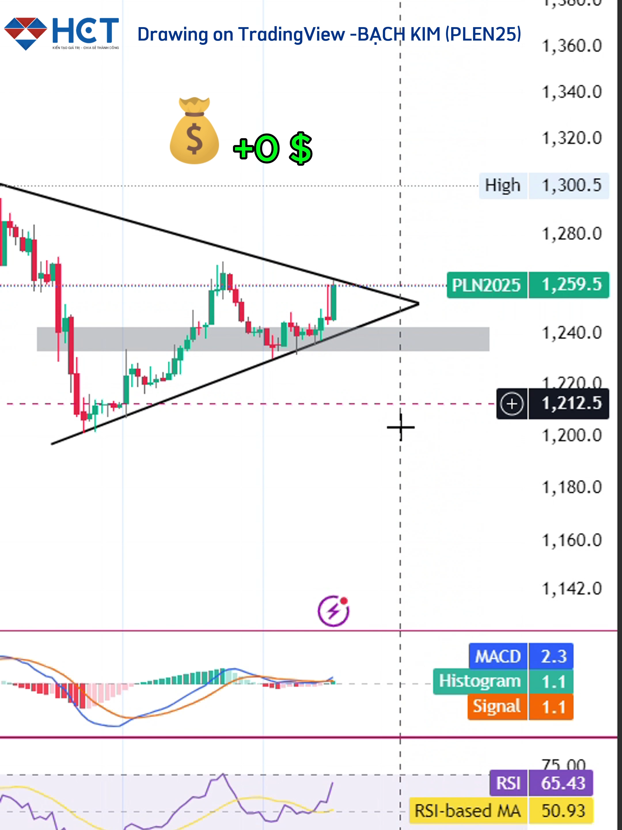 Drawing on TradingView - Bạch Kim PLEN25/ phiên 19