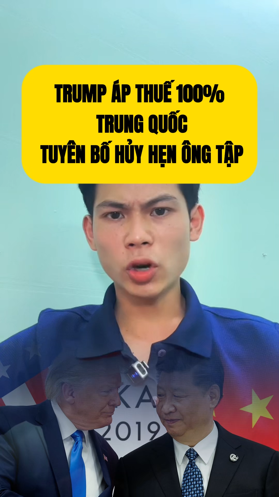 TRUMP ÁP THUẾ 100% TRUNG QUỐC TUYÊN BỐ HỦY HẸN ÔNG