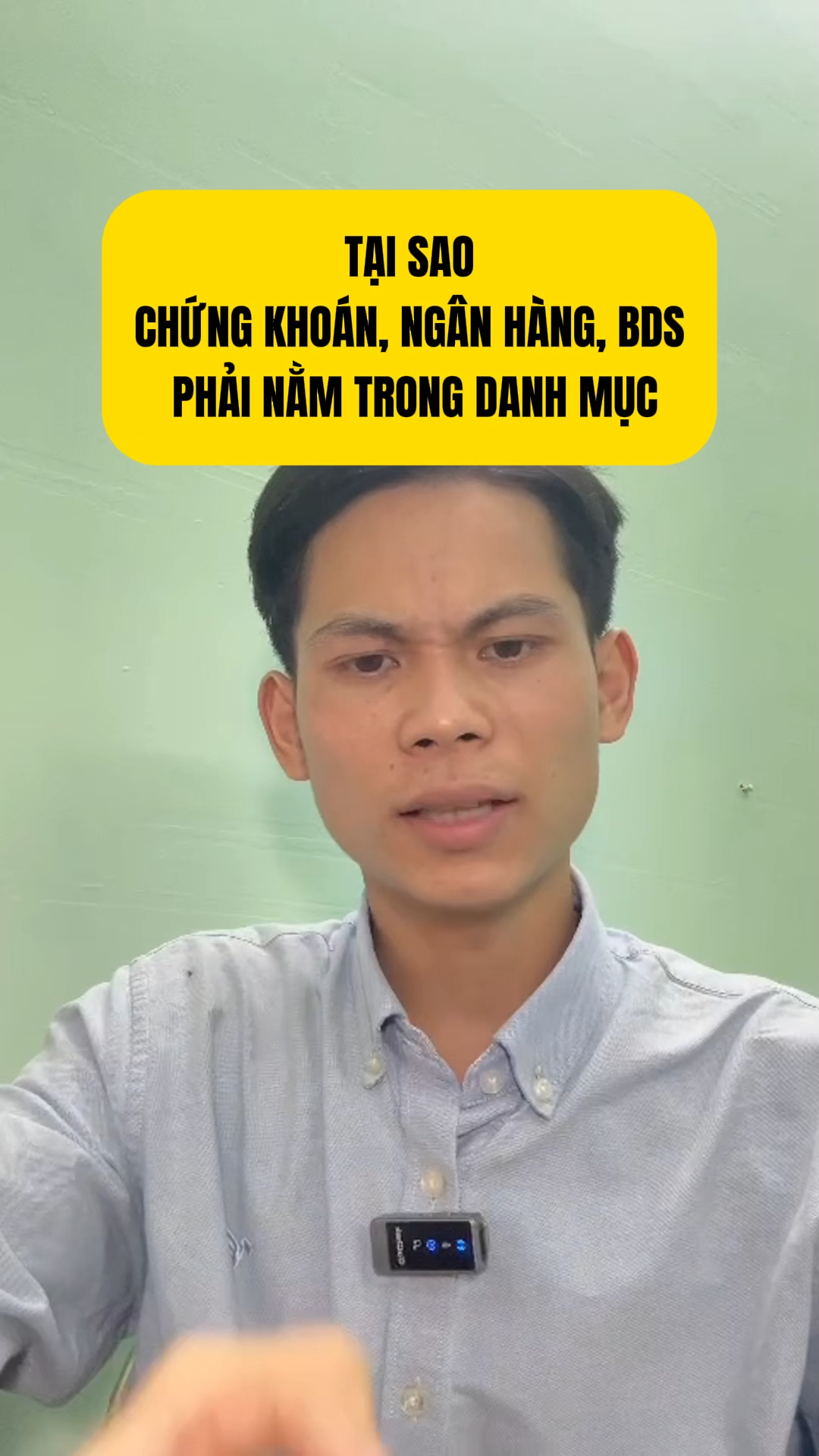 TẠI SAO
CHỨNG KHOÁN, NGÂN HÀNG, BDS
 PHẢI NẰM TRON