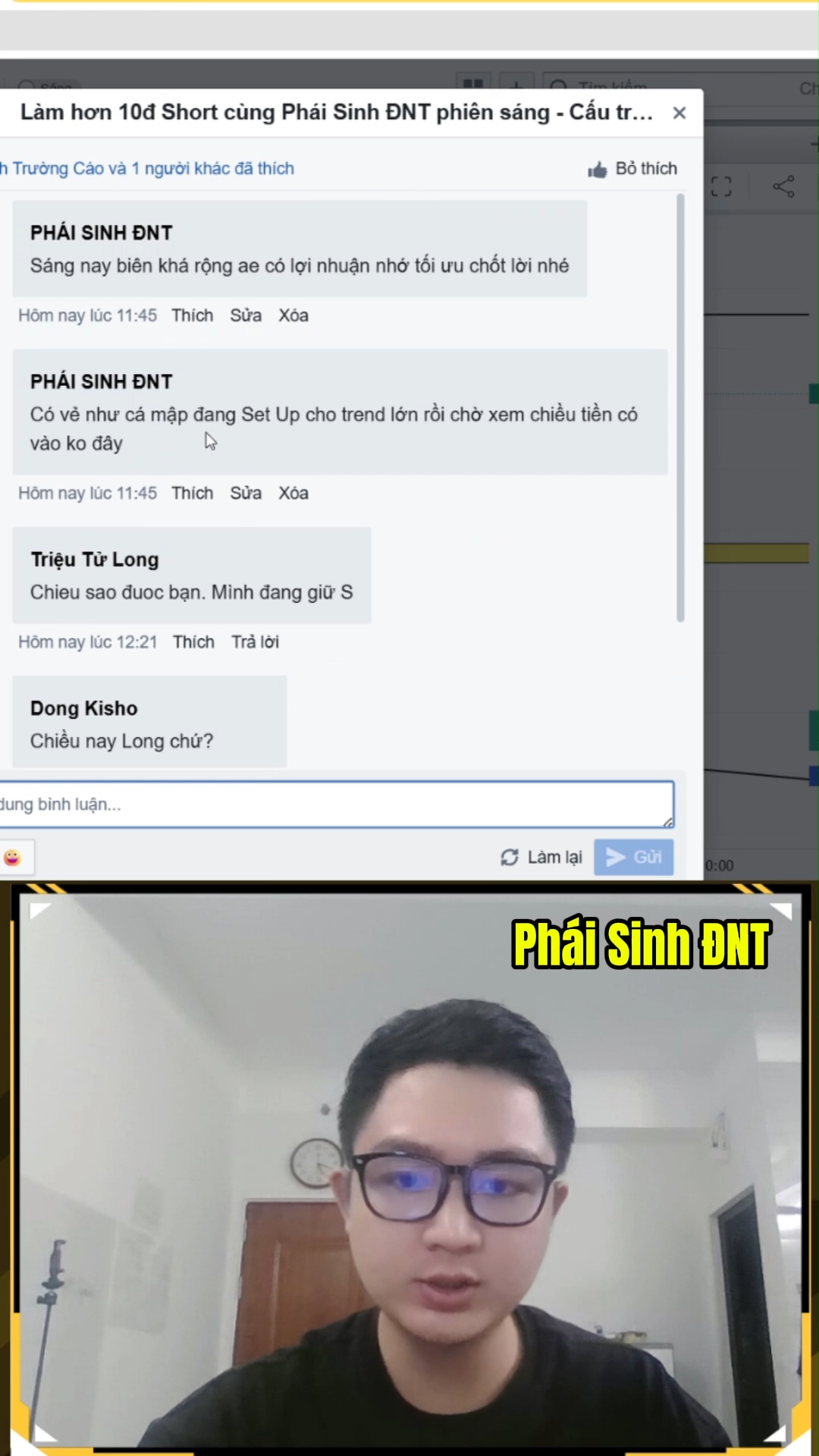 Phần 41: Chốt lãi hơn 30đ cùng Phái Sinh ĐNT