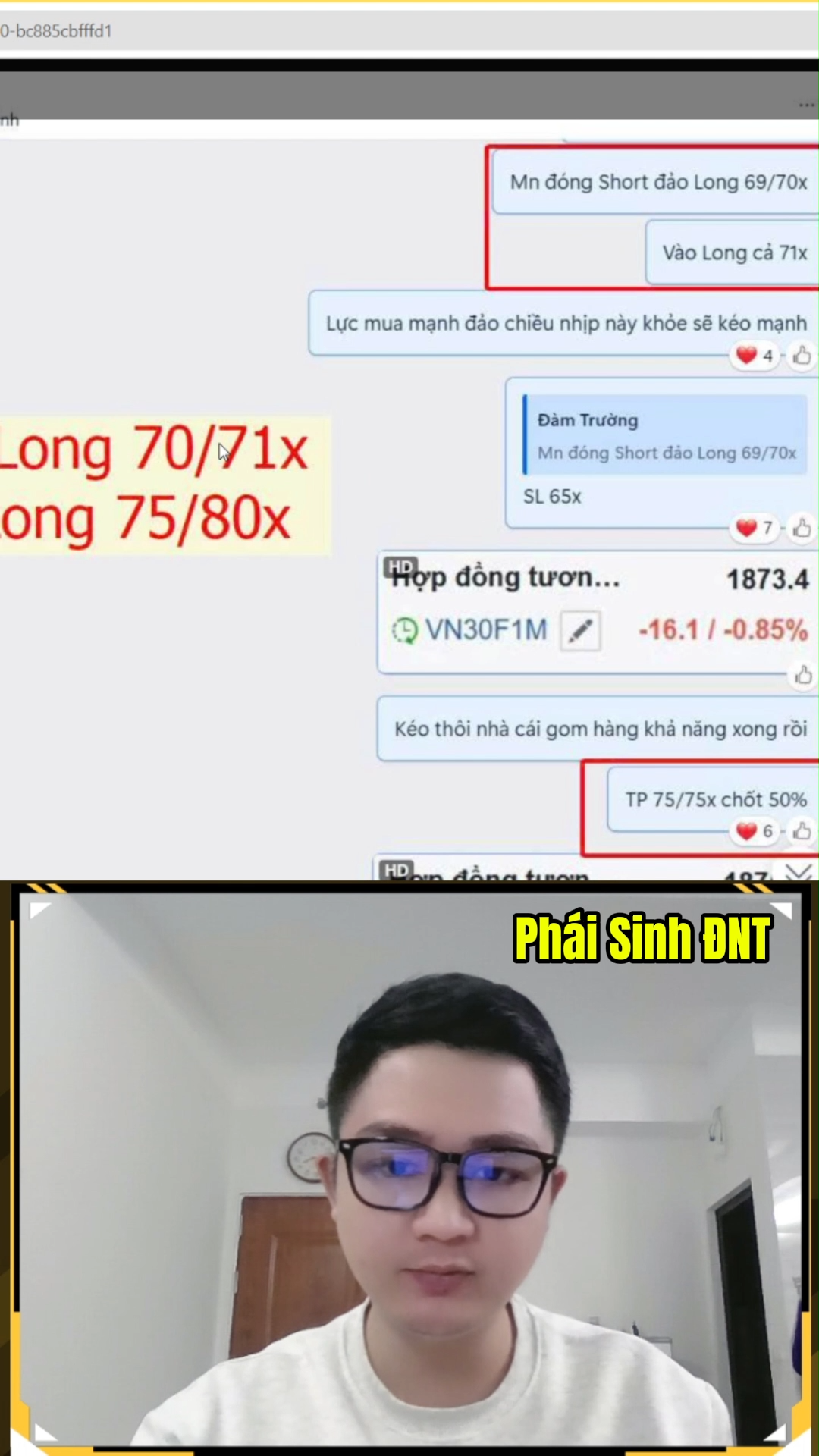 Phần 34: Chốt lãi 2 lệnh Long cùng Phái Sinh ĐNT