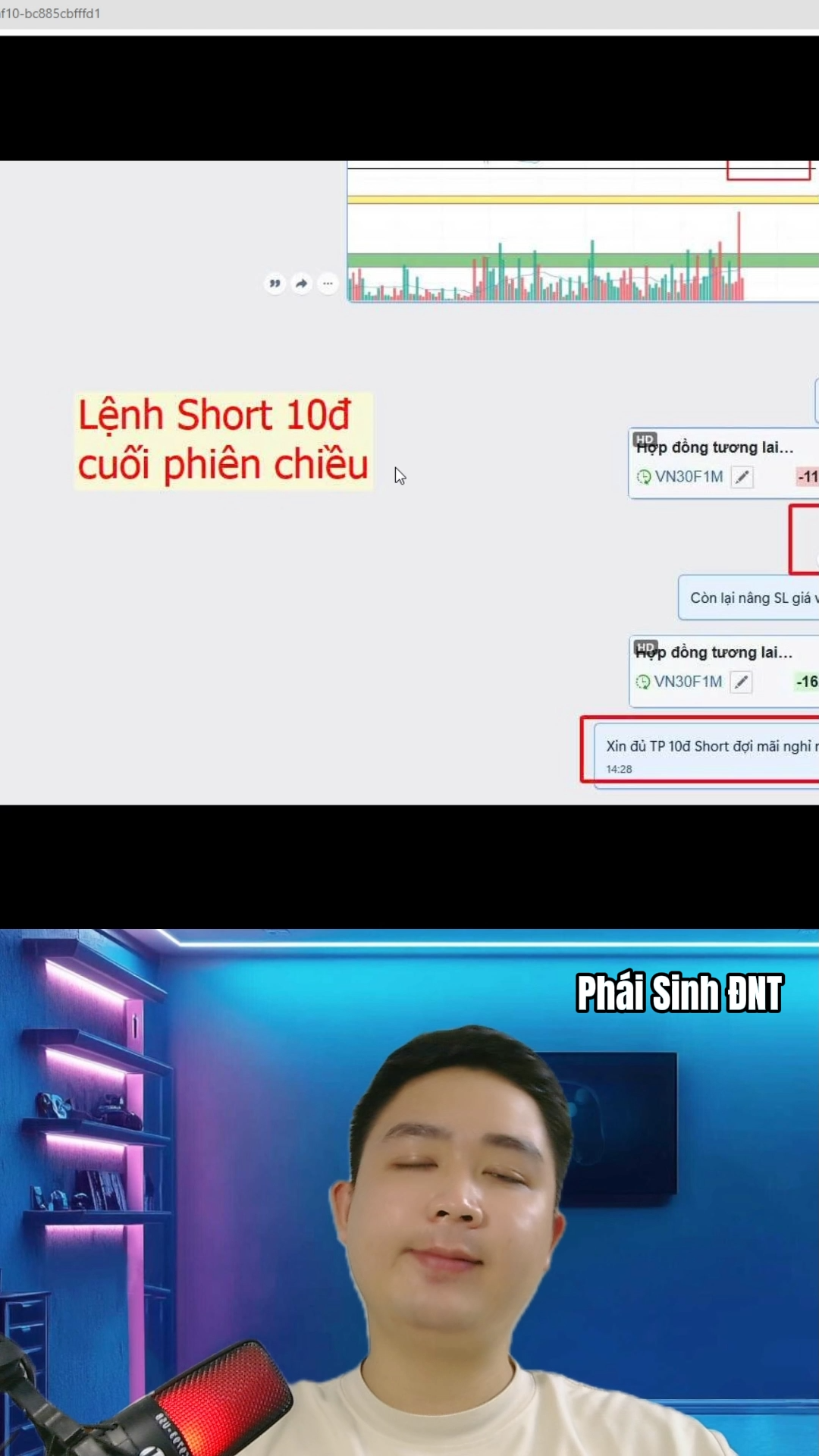 Phần 72: Chốt 10đ Short với cấu trúc tái phân phối