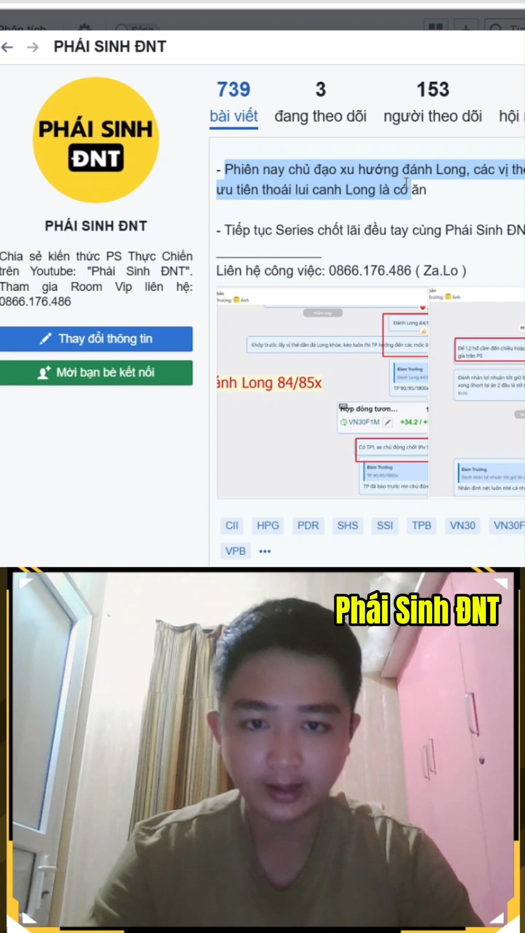 Chốt lãi 15đ Trend Long cùng Phái Sinh ĐNT 
