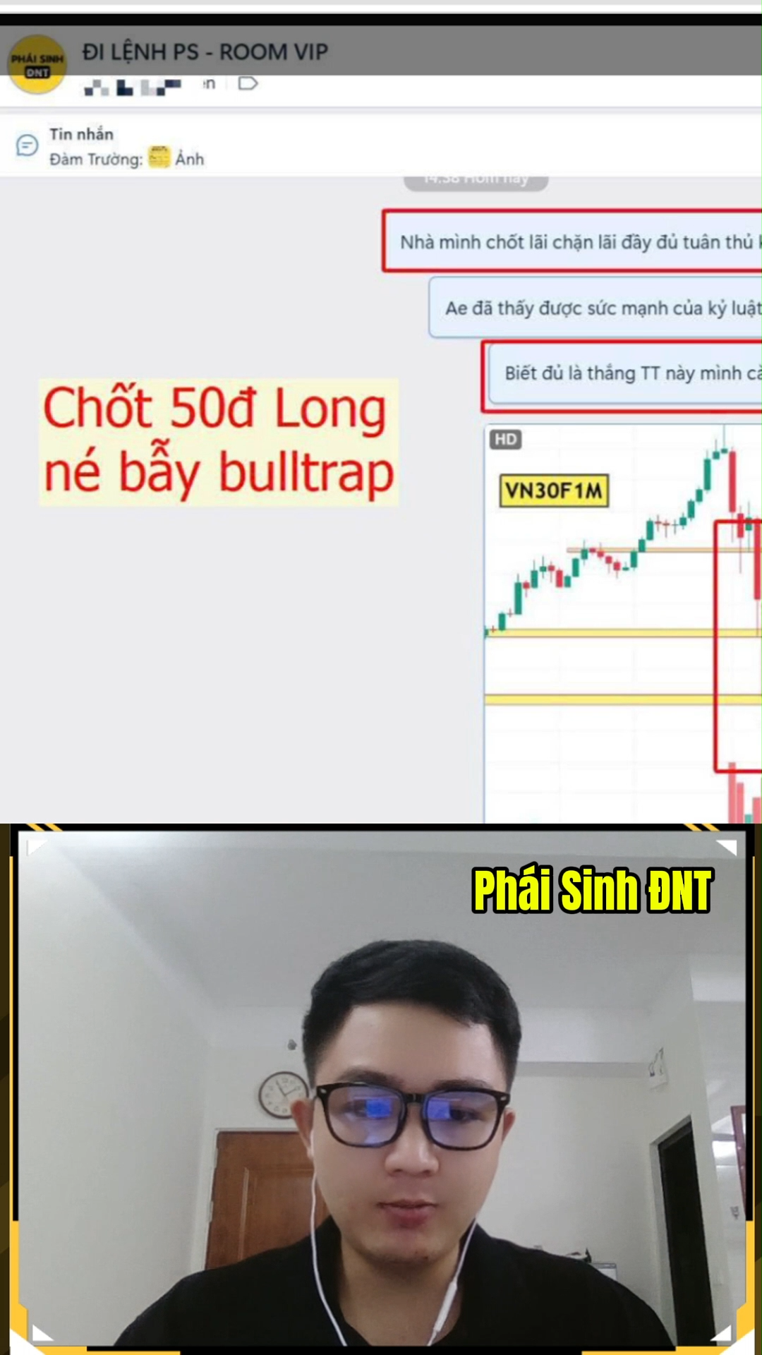 Chốt lãi gần 50đ Long cùng Phái Sinh ĐNT 
