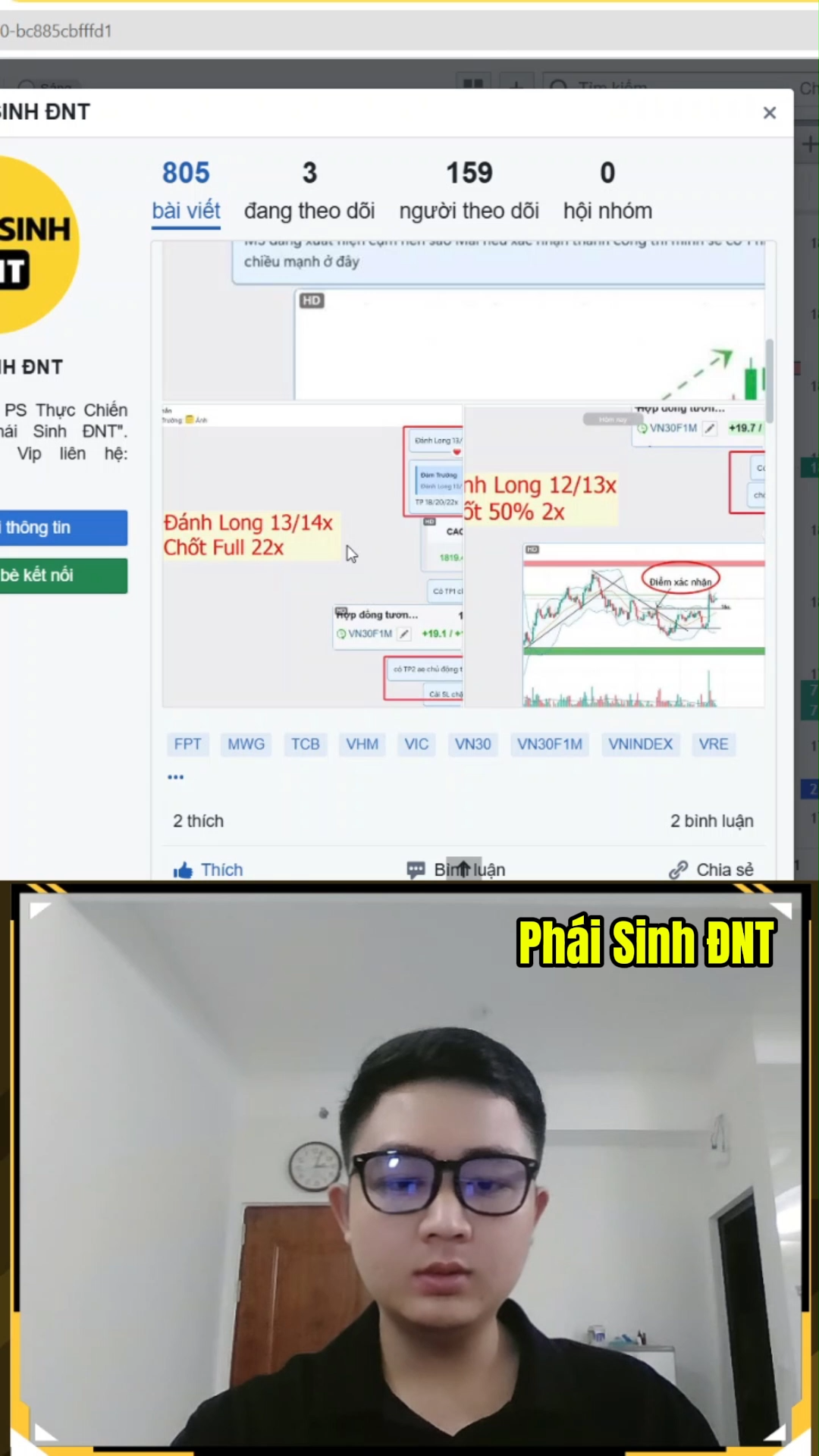 Phần 30: Chốt lãi 3 lệnh Long cùng Phái Sinh ĐNT