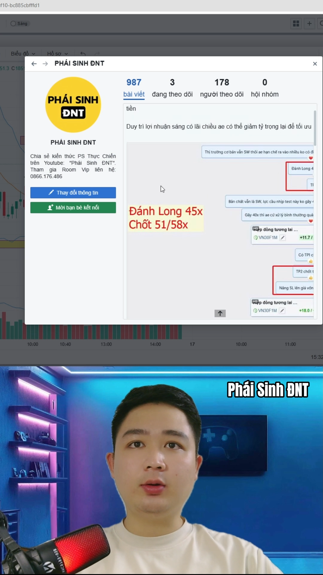 Phần 67: Chốt lãi 2 lệnh Long hơn 15đ cùng Phái Si