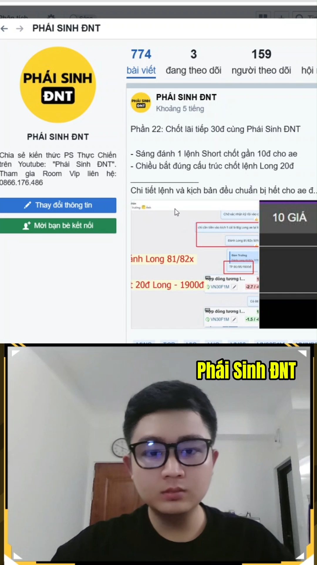 Phần 22: Tiếp tục chốt 30đ cùng Phái Sinh ĐNT