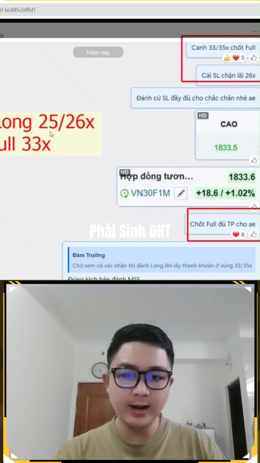 Phần 31: Chốt 2 lệnh Long 30đ cùng Phái Sinh ĐNT
