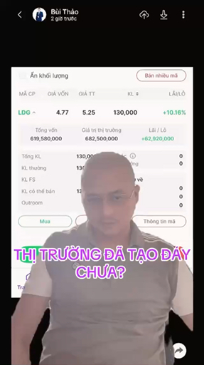 THỊ TRƯỜNG ĐÃ TẠO ĐÁY CHƯA?